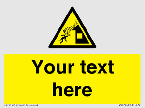 Custom warning roof avalanche